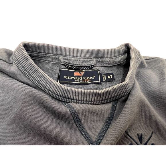 Vineyard Vines Toddler Boys' Size 4T KNIT GARMENT DYED CREW 100% Cotton Sweater - Picture 4 of 8